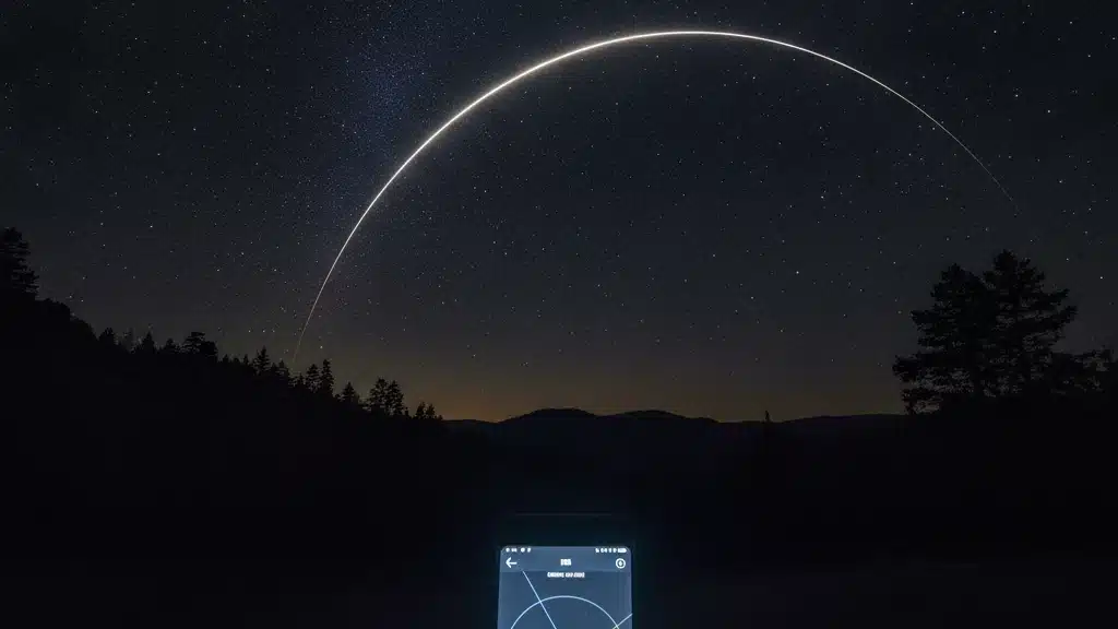 Baixe o App e Veja os Satélites Sobre Você
