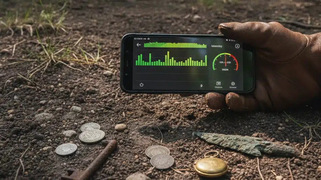 Detector de Metais Grátis no Seu Celular