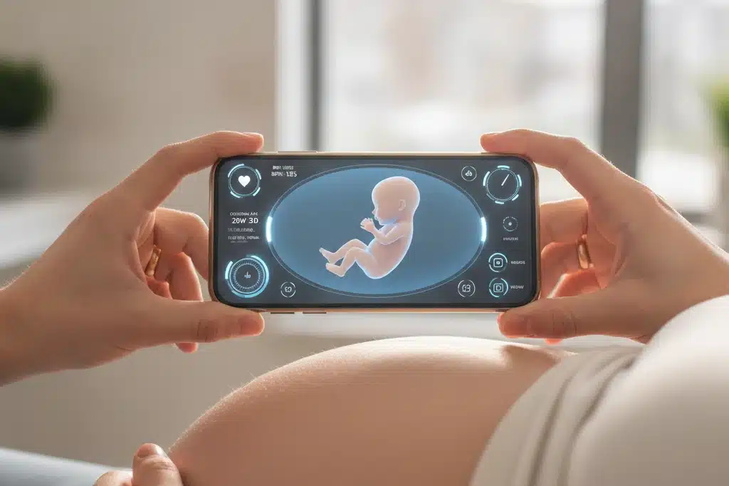 Apps de Realidade Aumentada para Ver o Rosto do Bebê em Tempo Real