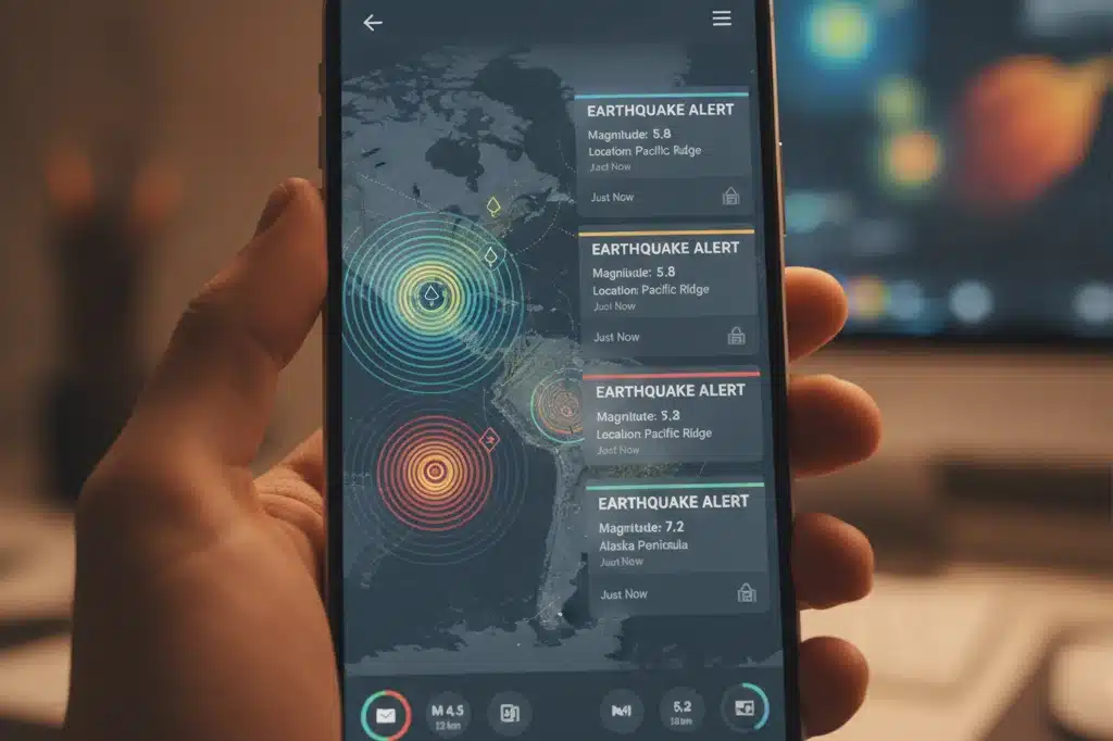 Baixe o App e Monitore os Terremotos Perto de Você