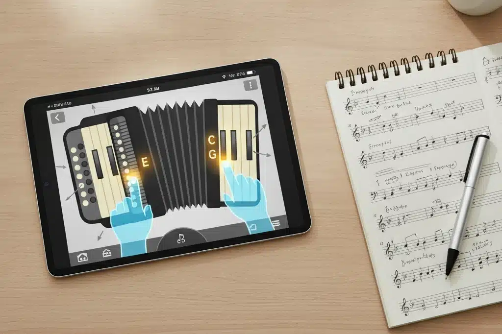 Como Usar Apps de Teclado Virtual para Acordeon Mobile