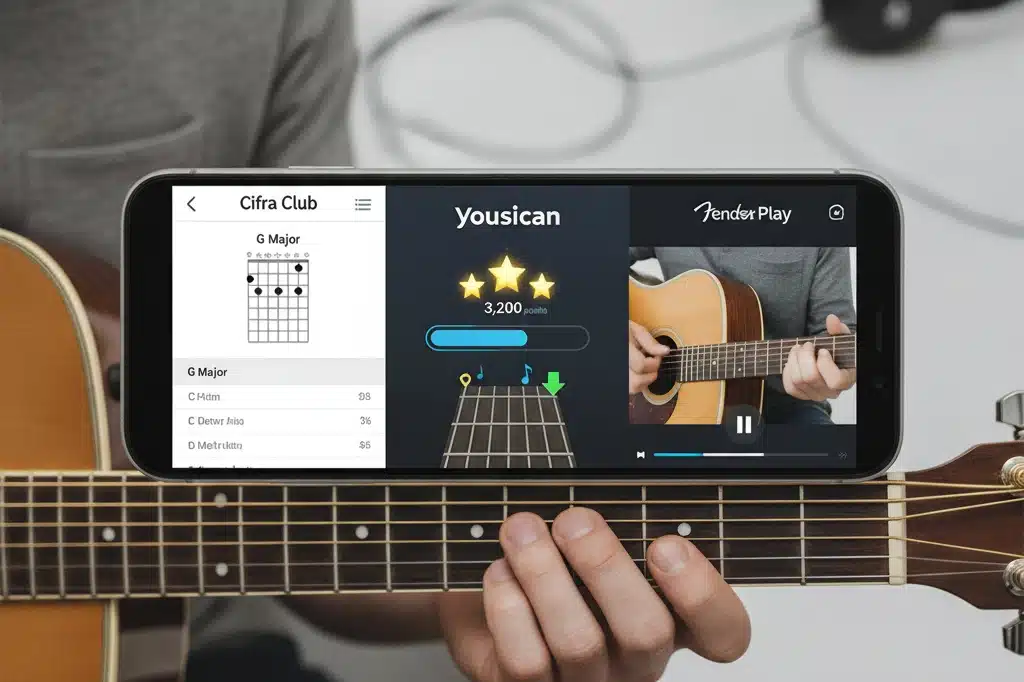 Cifra Club, Yousician e Fender Play: Apps Essenciais para Violonistas