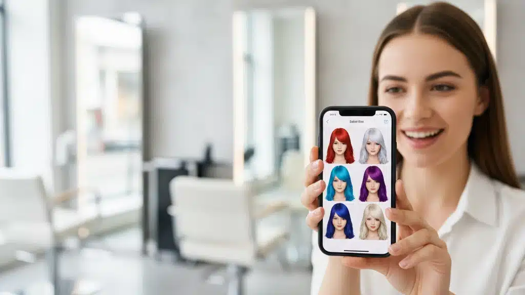 Apps Grátis para Testar Cores de Cabelo e Penteados Realistas